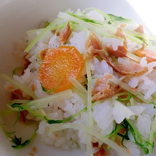 鮭と水菜のちらし寿司